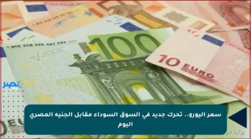 سعر اليورو.. تحرك جديد في السوق السوداء مقابل الجنيه المصري اليوم